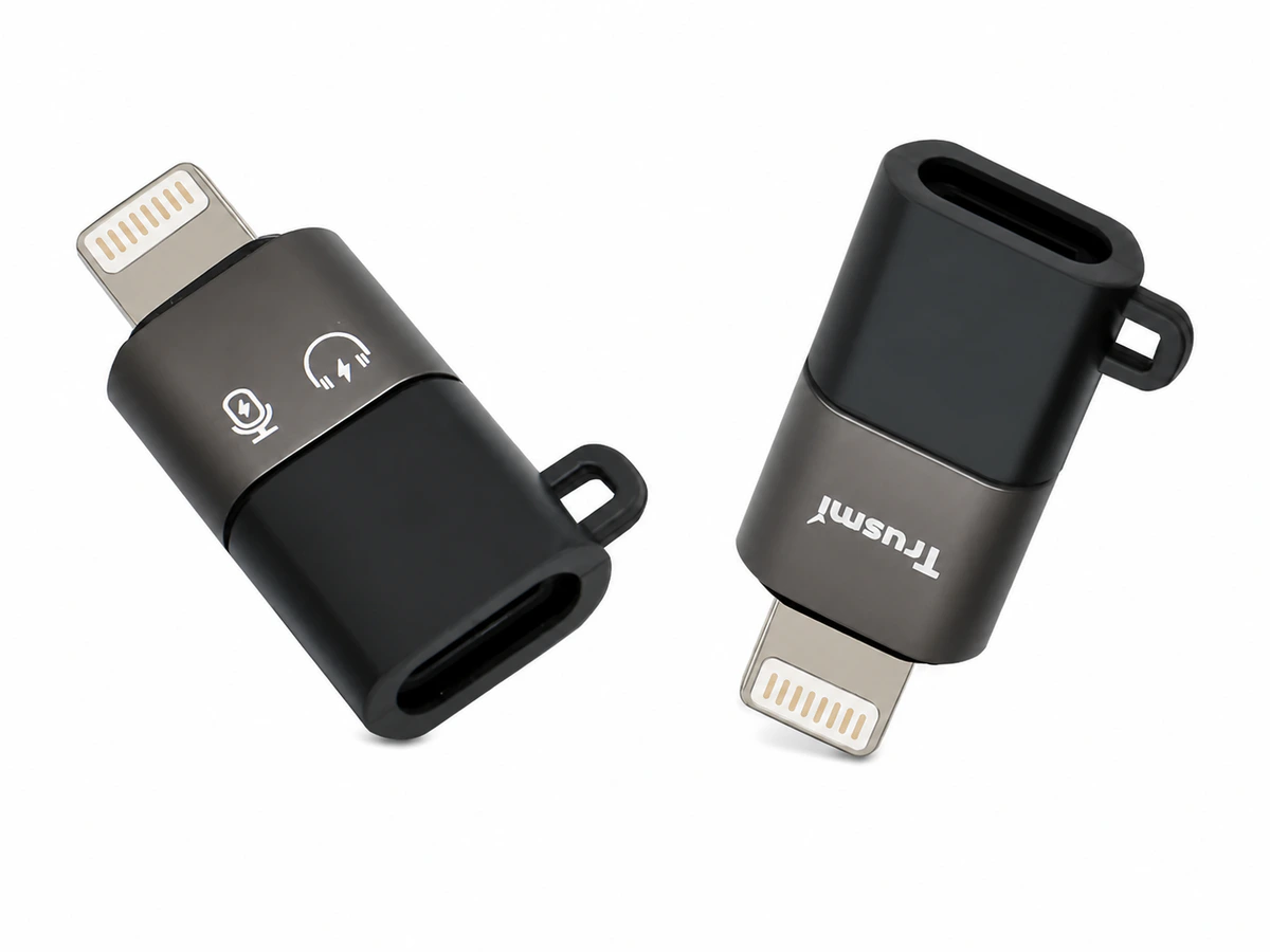 Trusmi Adaptador Lightning macho a USB-C hembra