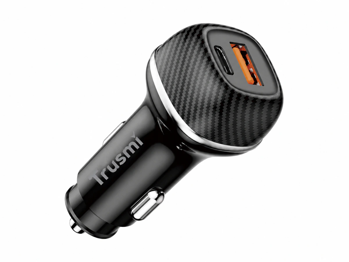 Trusmi Cargador de coche USB-A + USB-C 48W