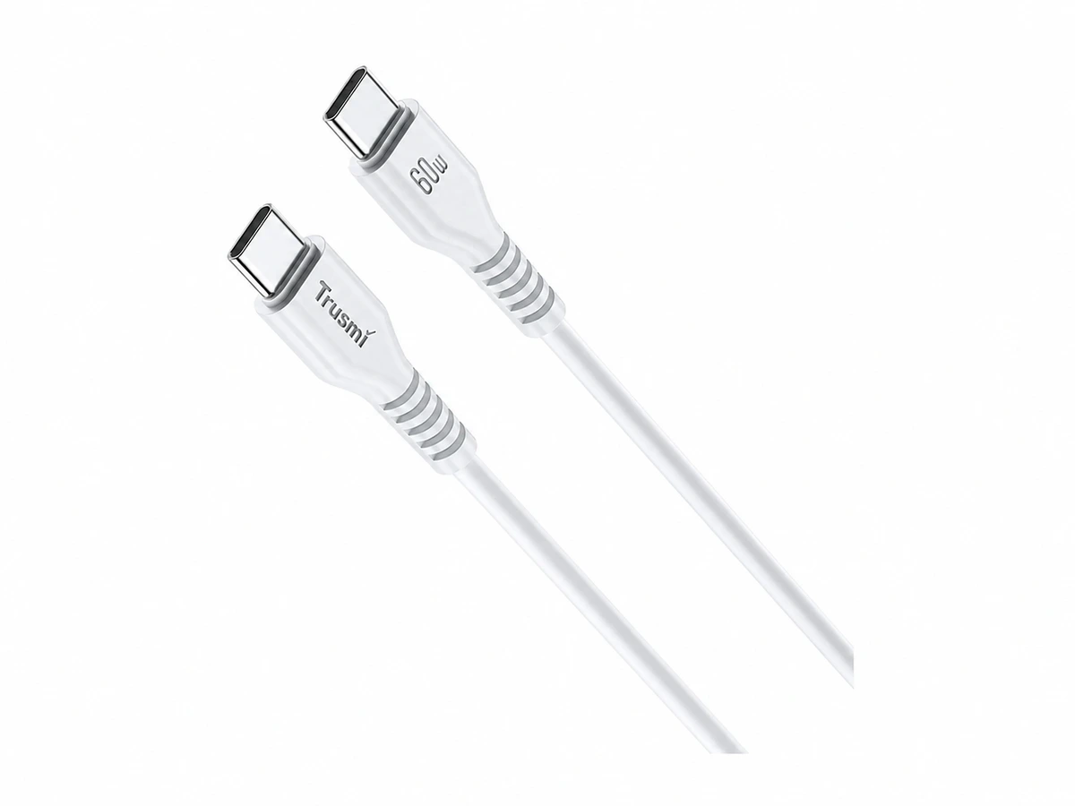 Trusmi Cable USB-C a USB-C 60W, 1 m