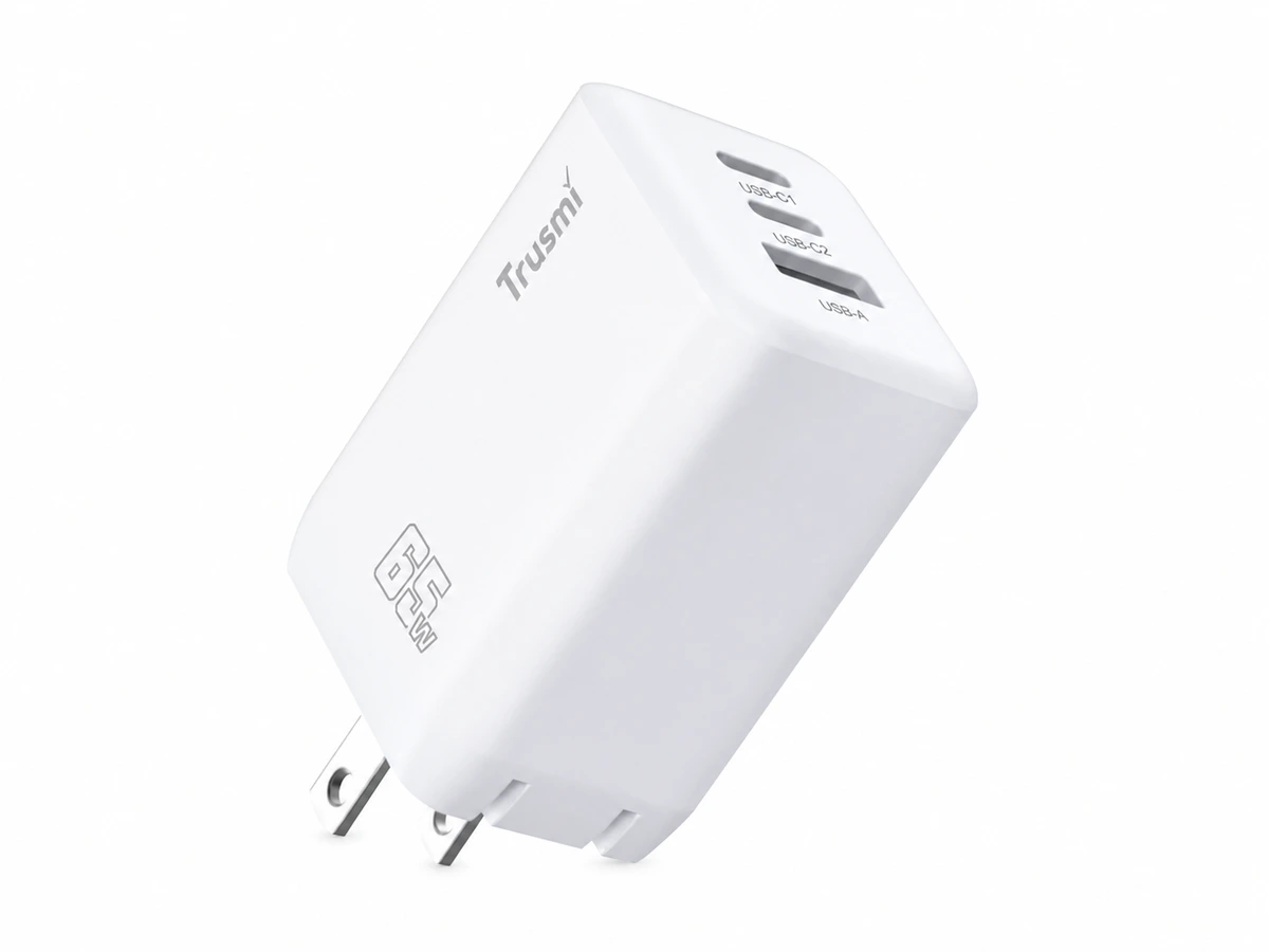 Trusmi Cargador rápido GaN 65W, 3 puertos